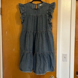 Altar'd State Denim Midi Dress